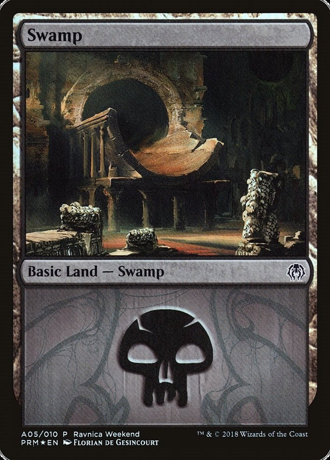 Image for Swamp - Golgari (A05) (5) [Launch Party & Release Event Promos]