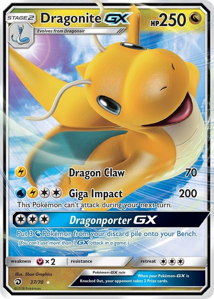 Image for Dragonite GX (37/70) [Dragon Majesty]