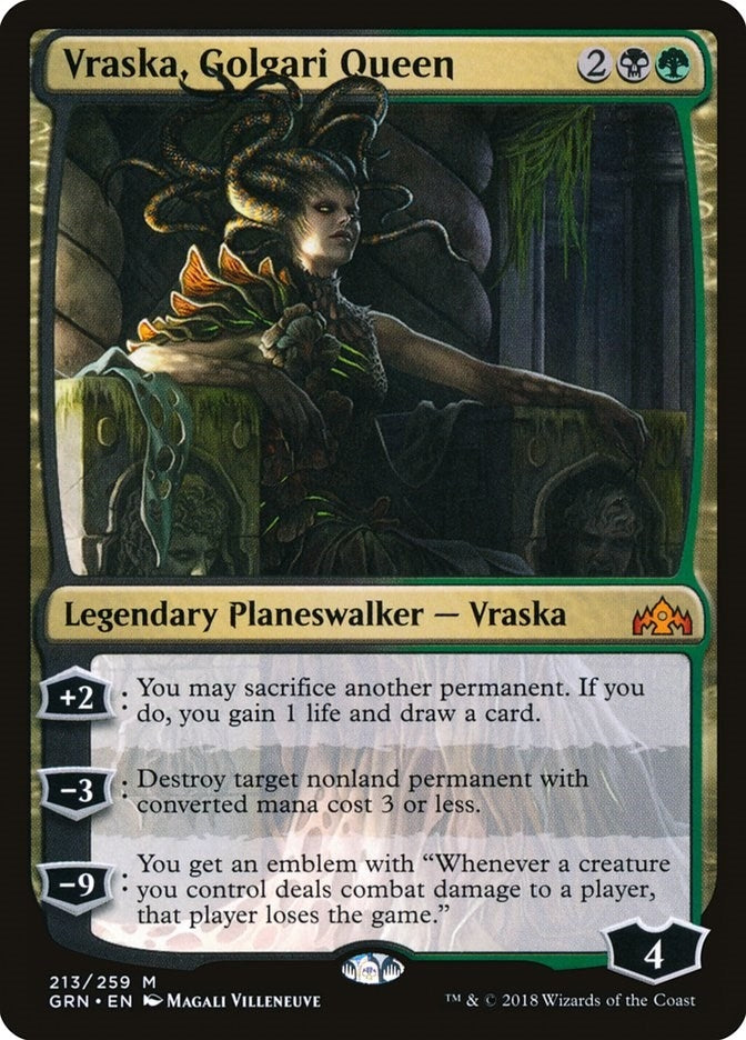 Image for Vraska, Golgari Queen (213) [Guilds of Ravnica]