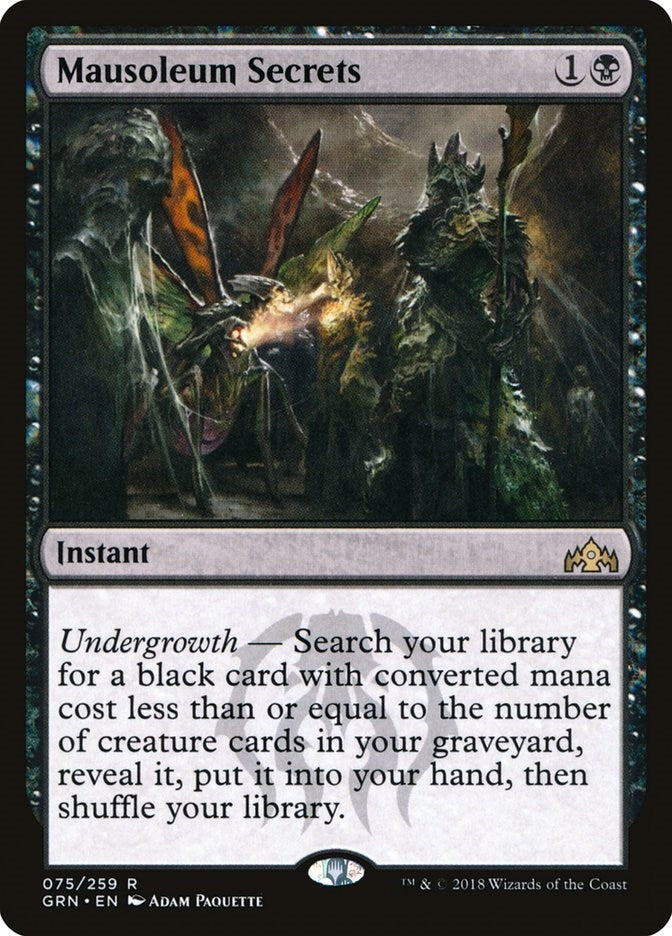 Image for Mausoleum Secrets (75) [Guilds of Ravnica]
