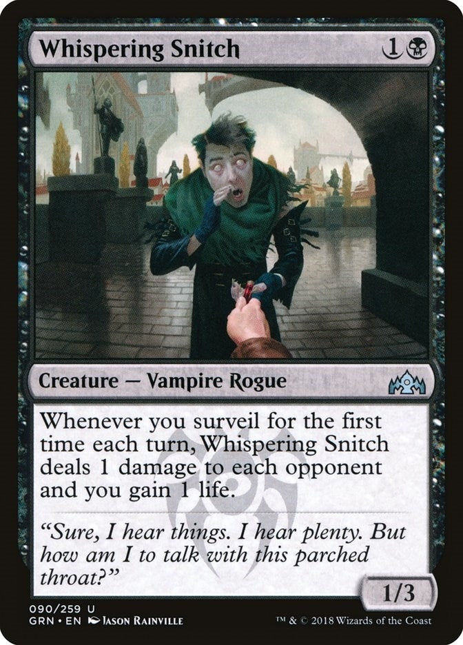 Image for Whispering Snitch (90) [Guilds of Ravnica]