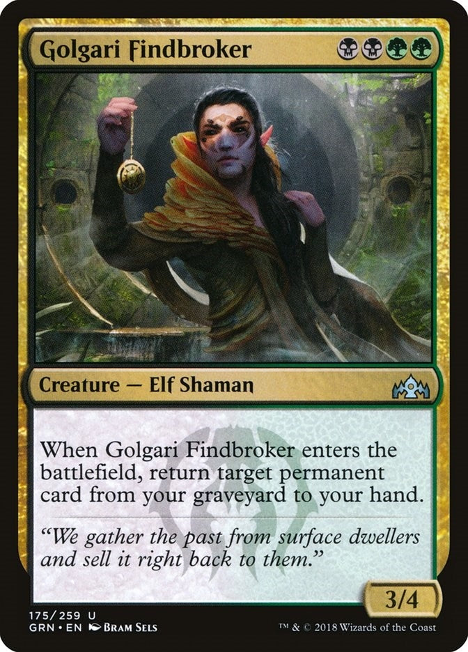 Image for Golgari Findbroker (175) [Guilds of Ravnica]