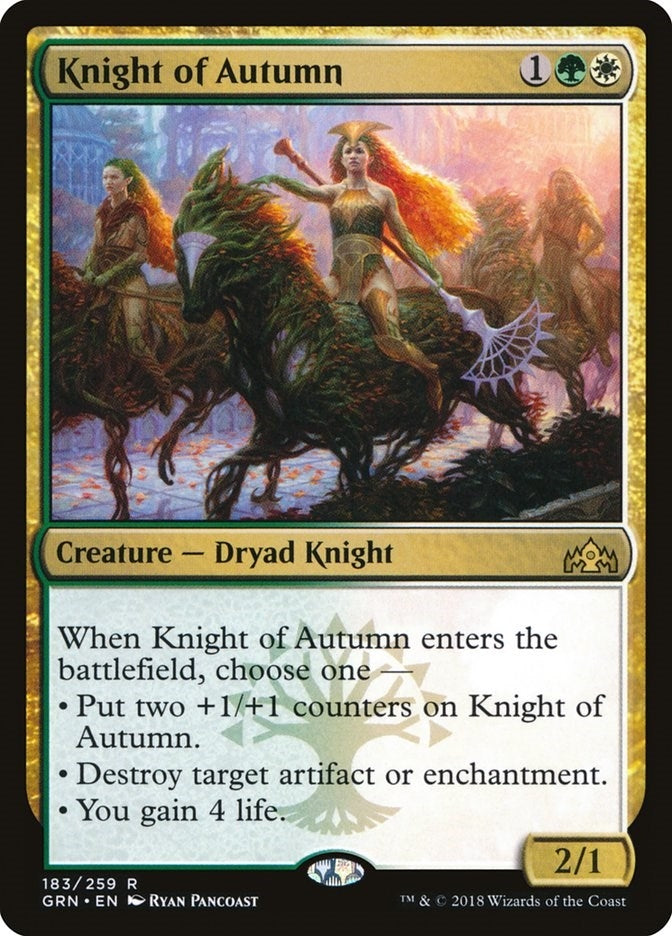 Image for Knight of Autumn (183) [Guilds of Ravnica]