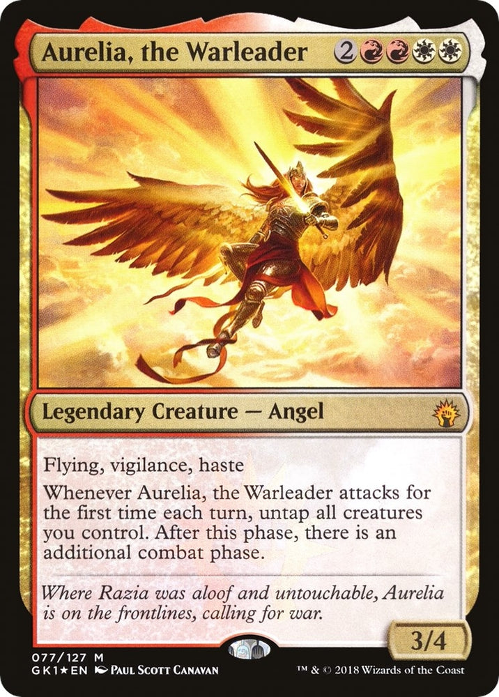 Image for Aurelia, the Warleader (77) [Guilds of Ravnica: Guild Kits]
