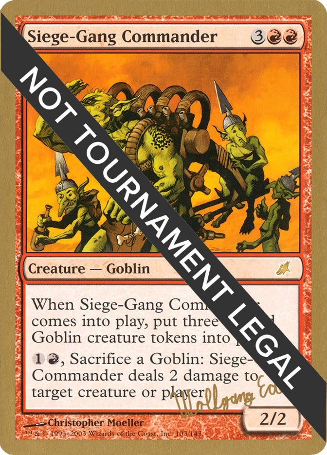 Image for Siege-Gang Commander - 2003 Wolfgang Eder (SCG) - Magic: The Gathering