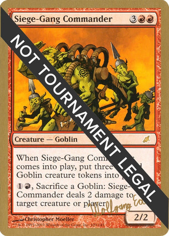 Image for Siege-Gang Commander - 2003 Wolfgang Eder (SCG) [World Championship Decks]