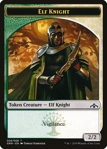 Image for Elf Knight Token (6) [Guilds of Ravnica]