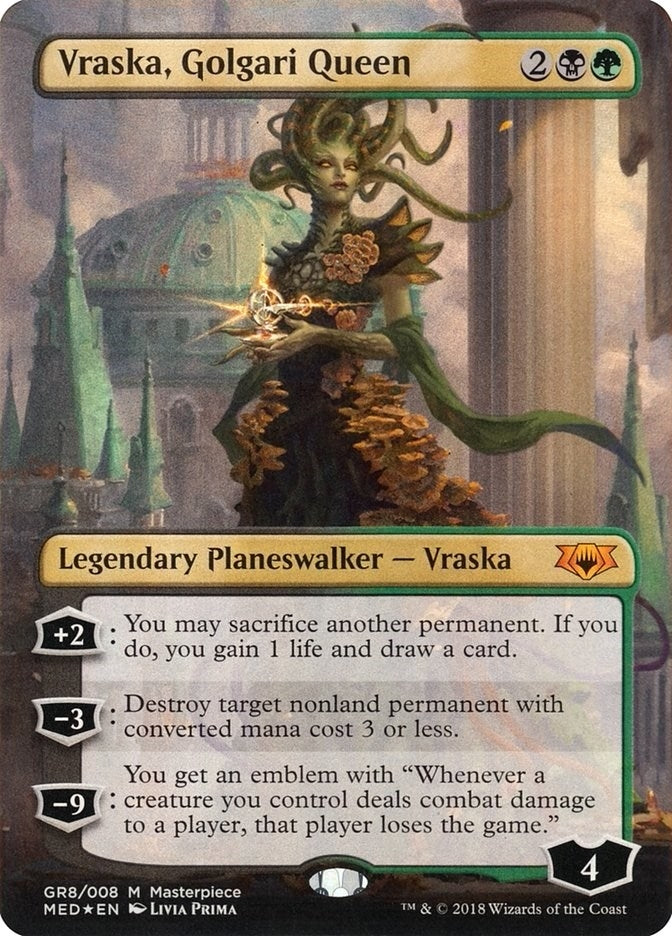 Image for Vraska, Golgari Queen (GR8) [Mythic Edition: Guilds of Ravnica]