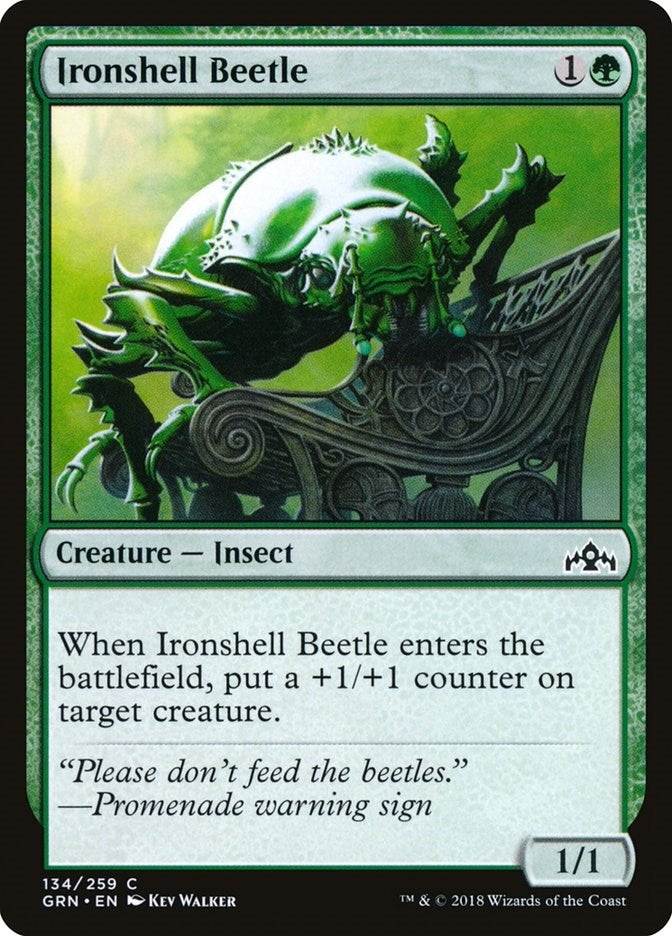Image for Ironshell Beetle (134) [Guilds of Ravnica]