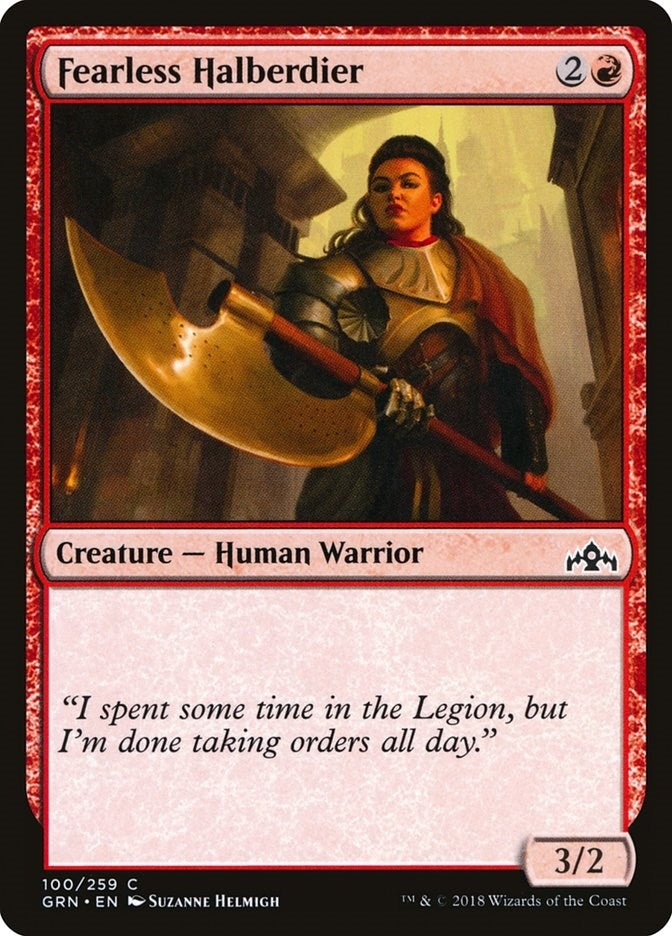 Image for Fearless Halberdier (100) [Guilds of Ravnica]