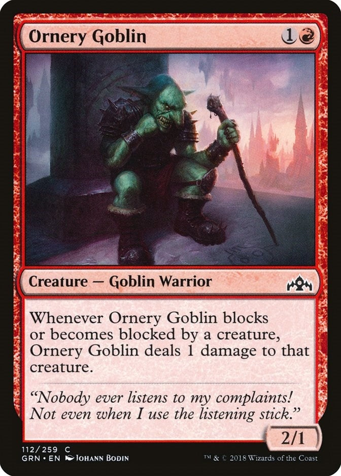 Image for Ornery Goblin (112) [Guilds of Ravnica]