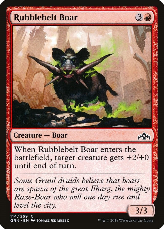 Image for Rubblebelt Boar (114) [Guilds of Ravnica]