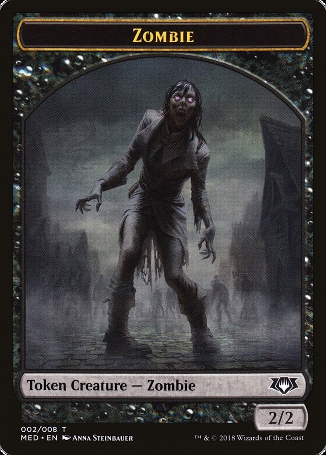 Image for Zombie Token (2) [Mythic Edition: Guilds of Ravnica]