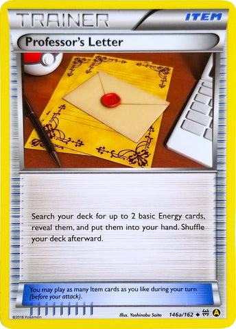 Image for Professor's Letter - 146a/162 (146a/162) - Pokemon