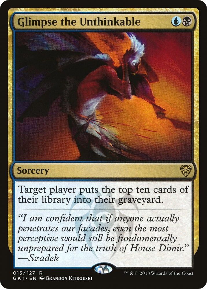Image for Glimpse the Unthinkable (15) [Guilds of Ravnica: Guild Kits]
