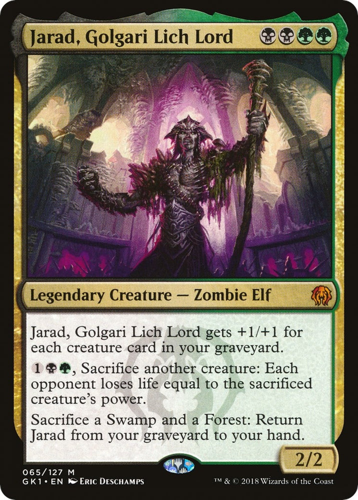 Image for Jarad, Golgari Lich Lord (65) [Guilds of Ravnica: Guild Kits]