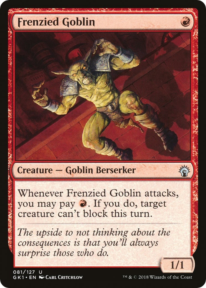 Image for Frenzied Goblin (81) [Guilds of Ravnica: Guild Kits]