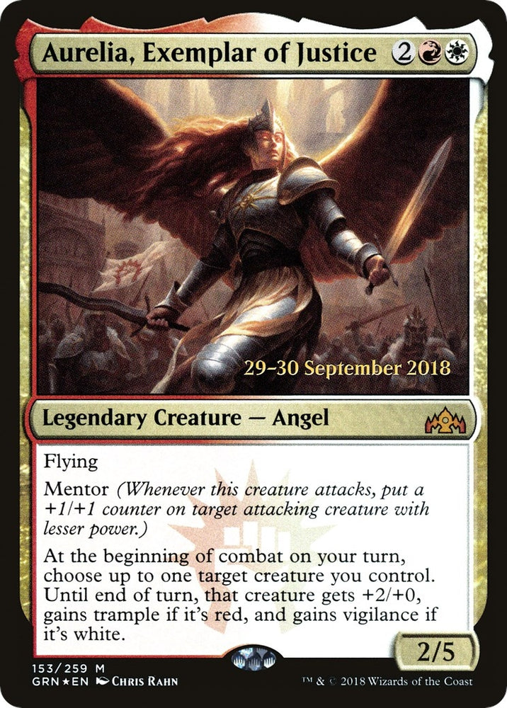 Image for Aurelia, Exemplar of Justice (153) [Prerelease Cards]