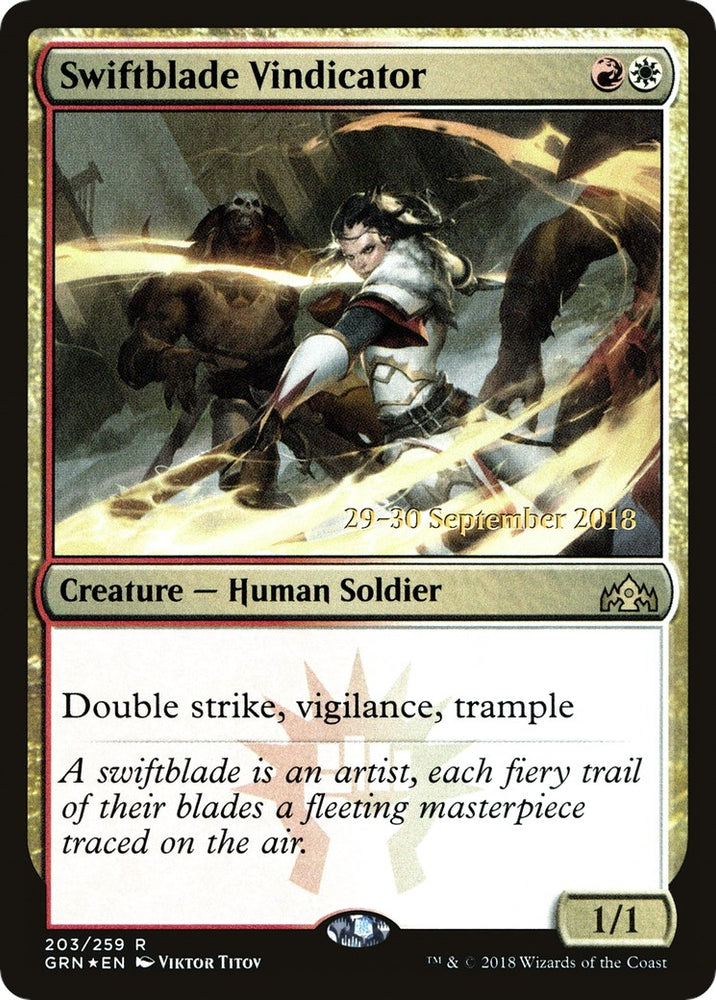 Image for Swiftblade Vindicator (GRN) (203) [Prerelease Cards]