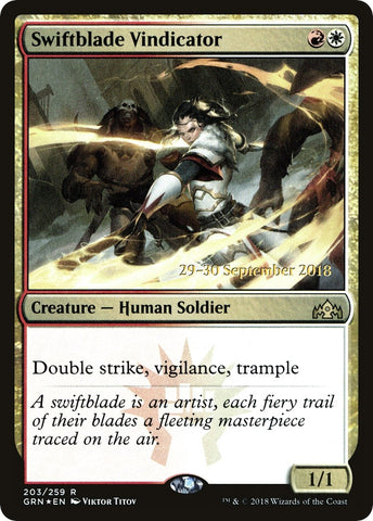 Image for Swiftblade Vindicator (GRN) (203) [Prerelease Cards]