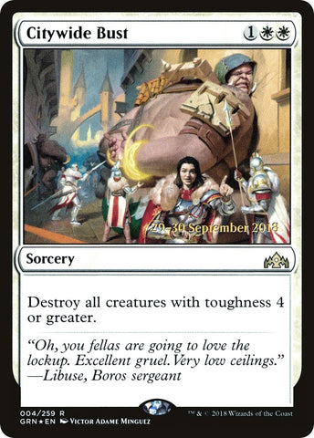 Image for Citywide Bust (4) [Prerelease Cards]