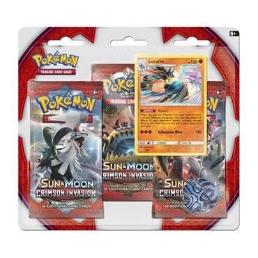 Image for Crimson Invasion 3 Pack Blister [Lucario] [SM - Crimson Invasion]