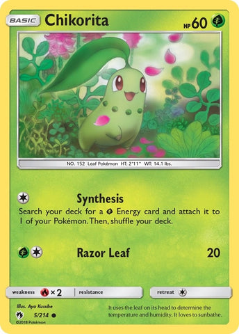 Image for Chikorita (5) (5/214) [SM - Lost Thunder]