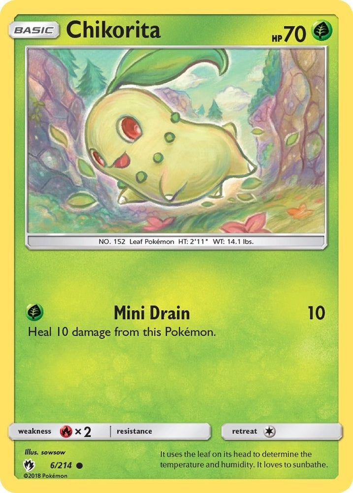 Image for Chikorita (6) (6/214) [SM - Lost Thunder]