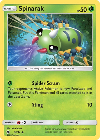 Image for Spinarak (9/214) [SM - Lost Thunder]