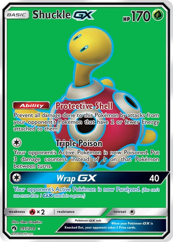 Image for Shuckle GX (Full Art) (195/214) - Pokemon