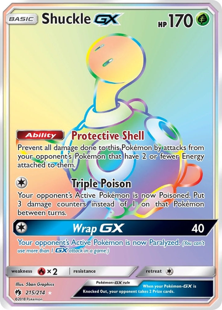 Image for Shuckle GX (Secret) (215/214) - Pokemon