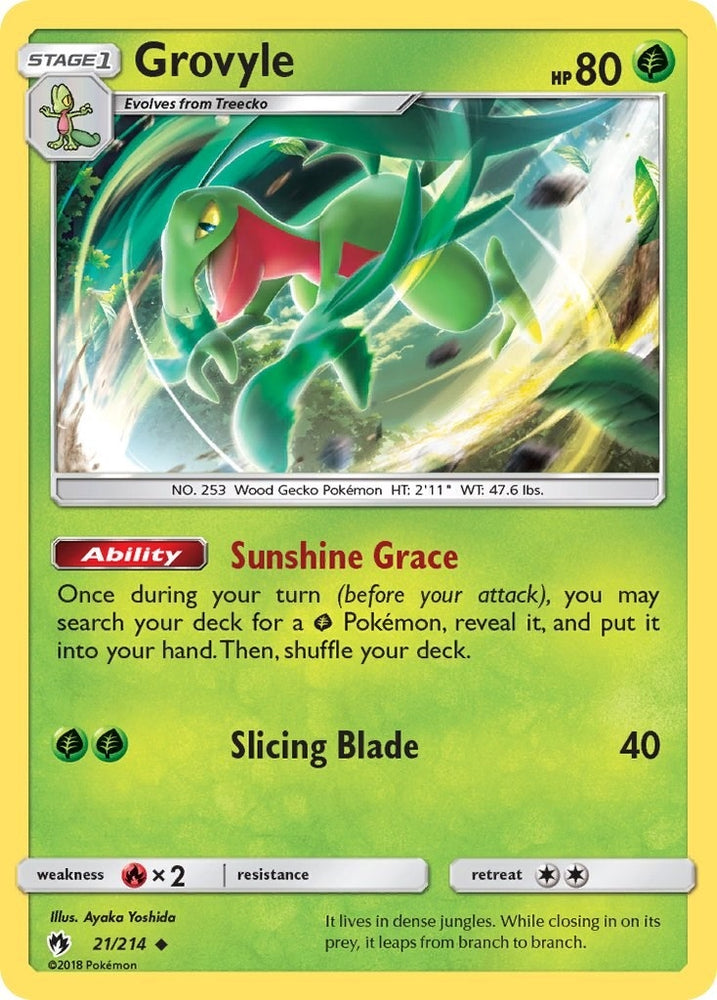 Image for Grovyle (21/214) [SM - Lost Thunder]