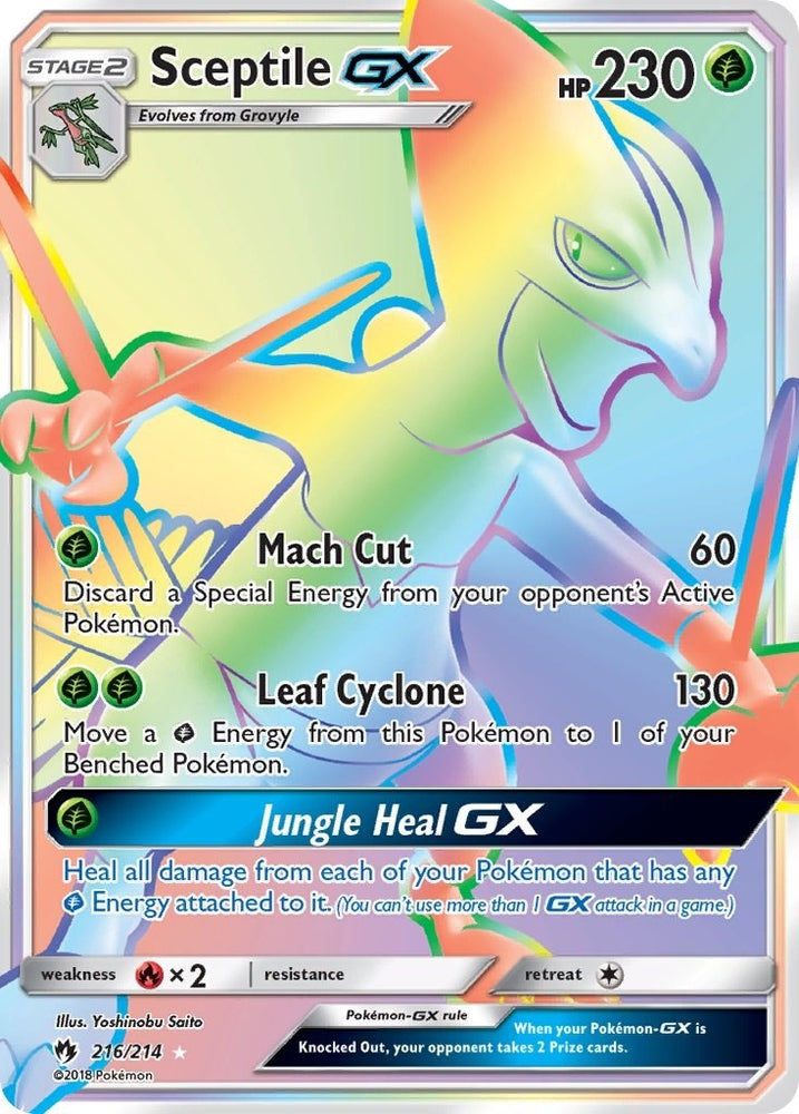 Image for Sceptile GX (Secret) (216/214) - Pokemon