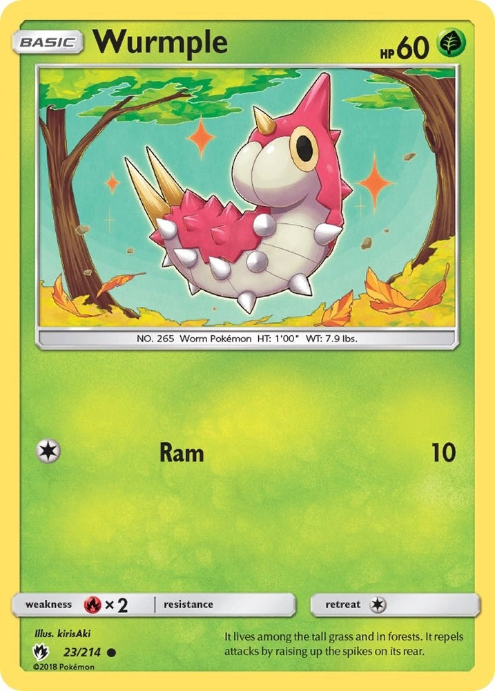 Image for Wurmple (23) (23/214) [SM - Lost Thunder]