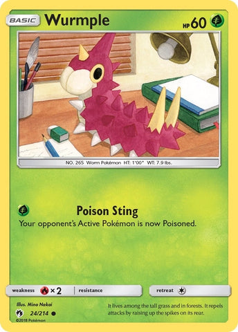 Image for Wurmple (24) (24/214) [SM - Lost Thunder]