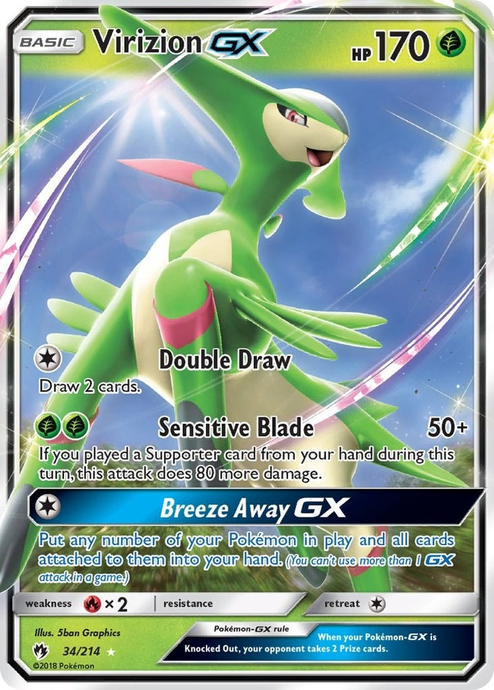 Image for Virizion GX (34/214) [SM - Lost Thunder]