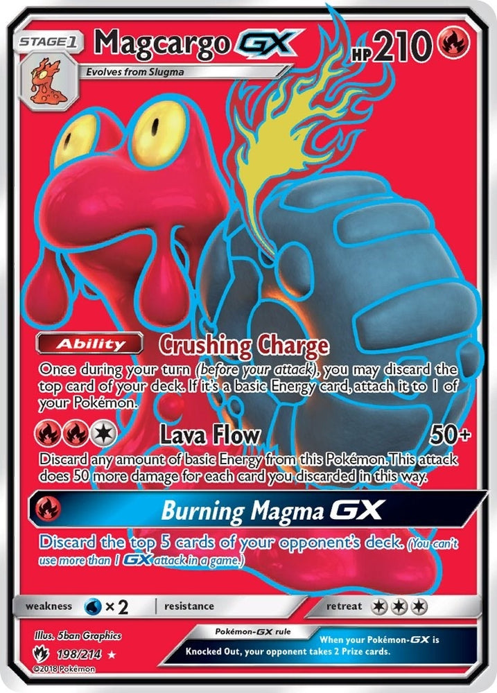 Image for Magcargo GX (Full Art) (198/214) [SM - Lost Thunder]