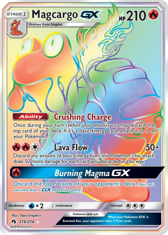 Image for Magcargo GX (Secret) (218/214) [SM - Lost Thunder]