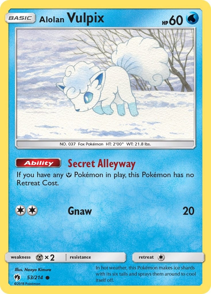 Image for Alolan Vulpix (53/214) [SM - Lost Thunder]