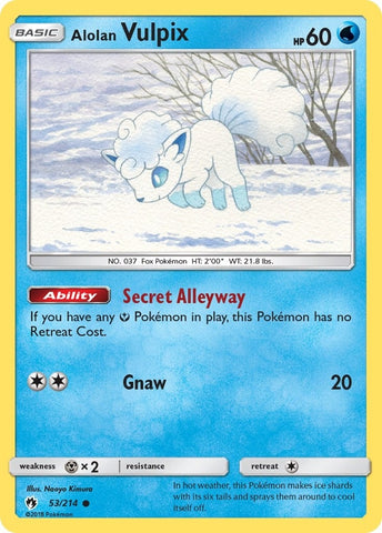 Image for Alolan Vulpix (53/214) [SM - Lost Thunder]