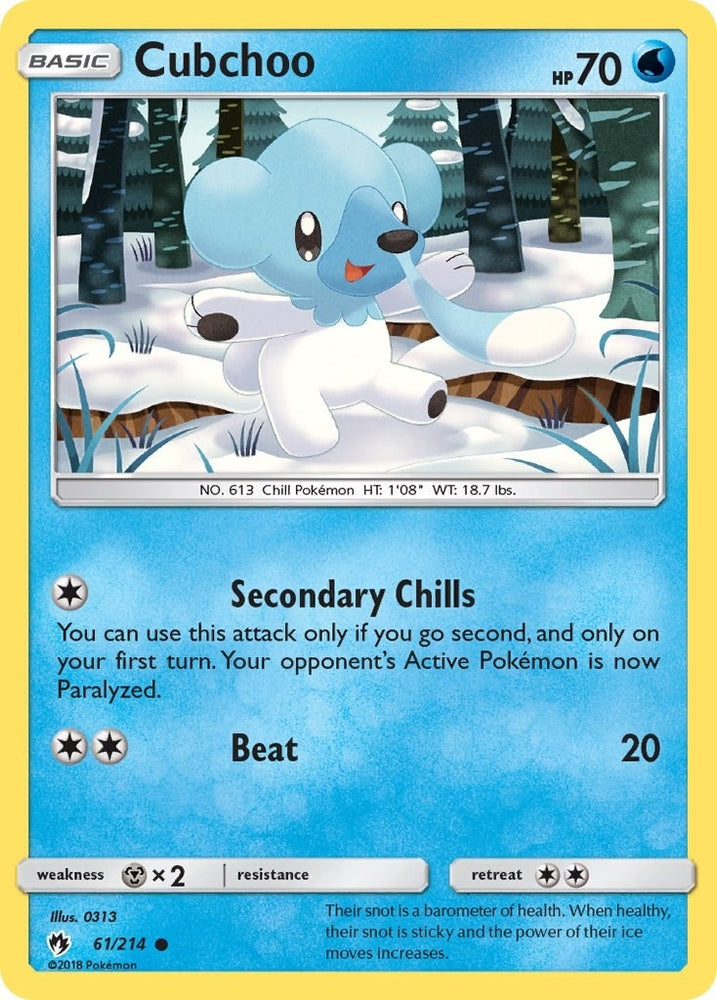 Image for Cubchoo (61/214) [SM - Lost Thunder]