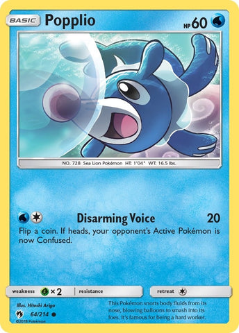 Image for Popplio (64) (64/214) [SM - Lost Thunder]