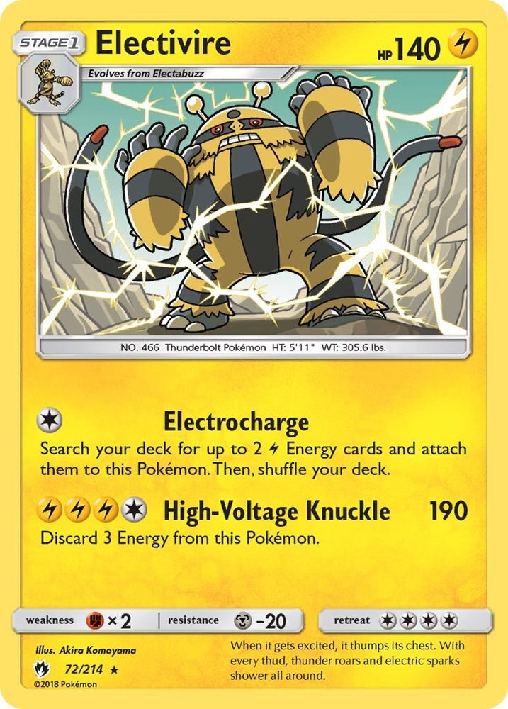 Image for Electivire (72/214) [SM - Lost Thunder]