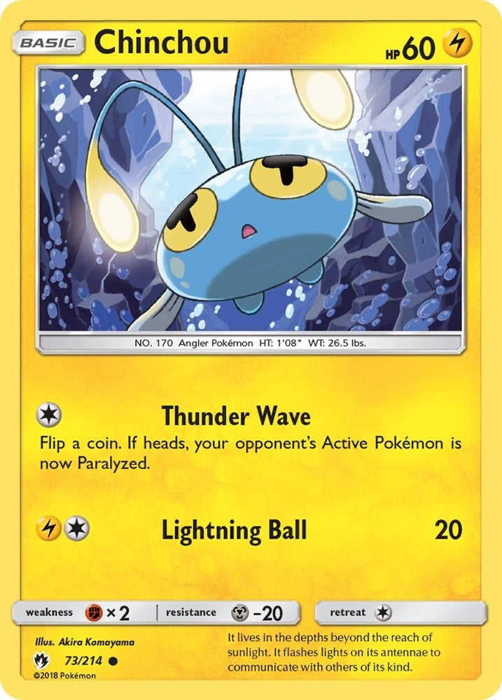 Image for Chinchou (73/214) [SM - Lost Thunder]