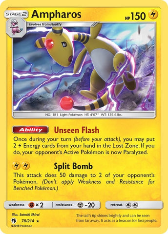 Image for Ampharos (78/214) [SM - Lost Thunder]