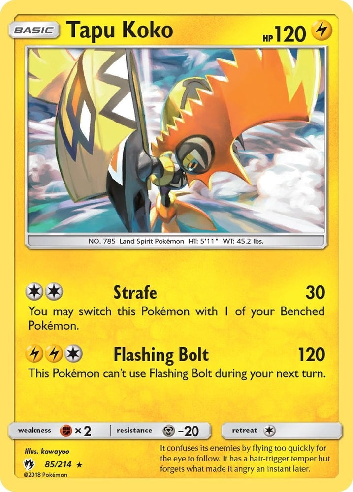 Image for Tapu Koko (85/214) [SM - Lost Thunder]