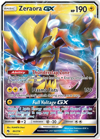 Image for Zeraora GX (86/214) [SM - Lost Thunder]
