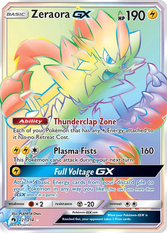 Image for Zeraora GX (Secret) (221/214) - Pokemon