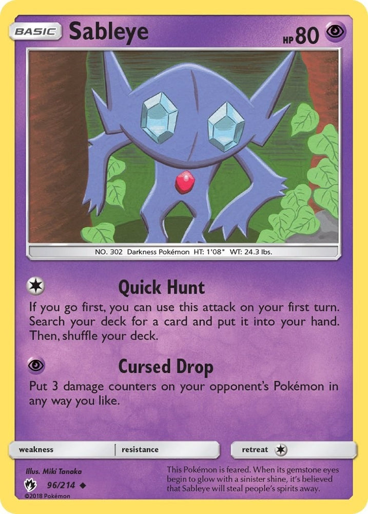 Image for Sableye (96/214) [SM - Lost Thunder]