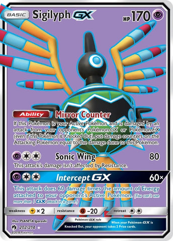 Image for Sigilyph GX (Full Art) (202/214) [SM - Lost Thunder]